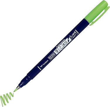 Tombow ws-BH92 Brush Pen Fudenosuke Neongreen, Harte Spitze